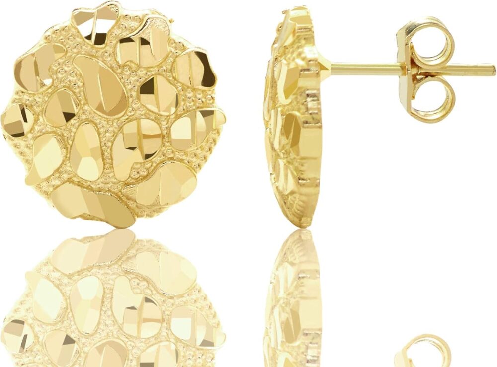 Gold Nugget Earrings