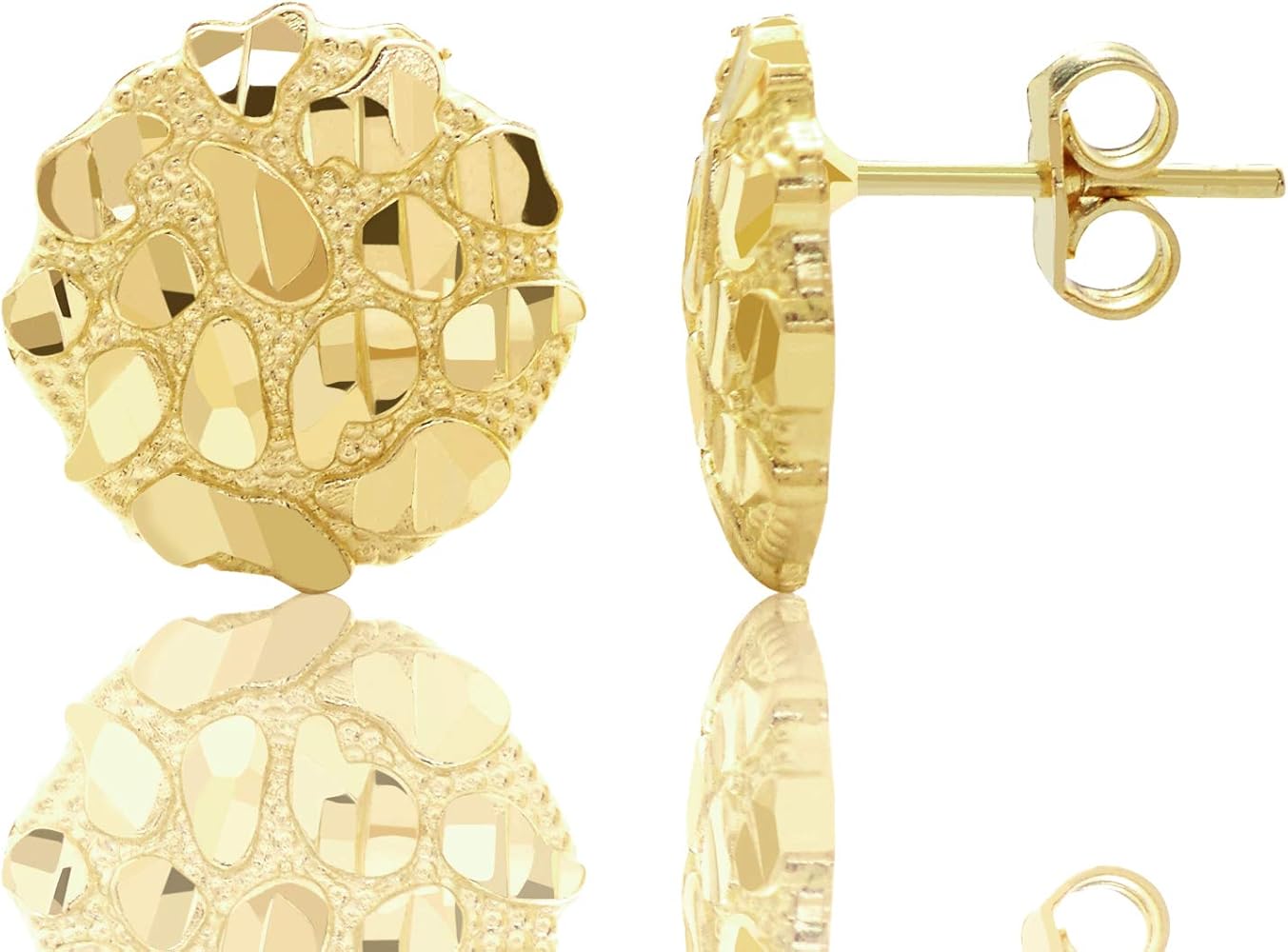 Gold Nugget Earrings
