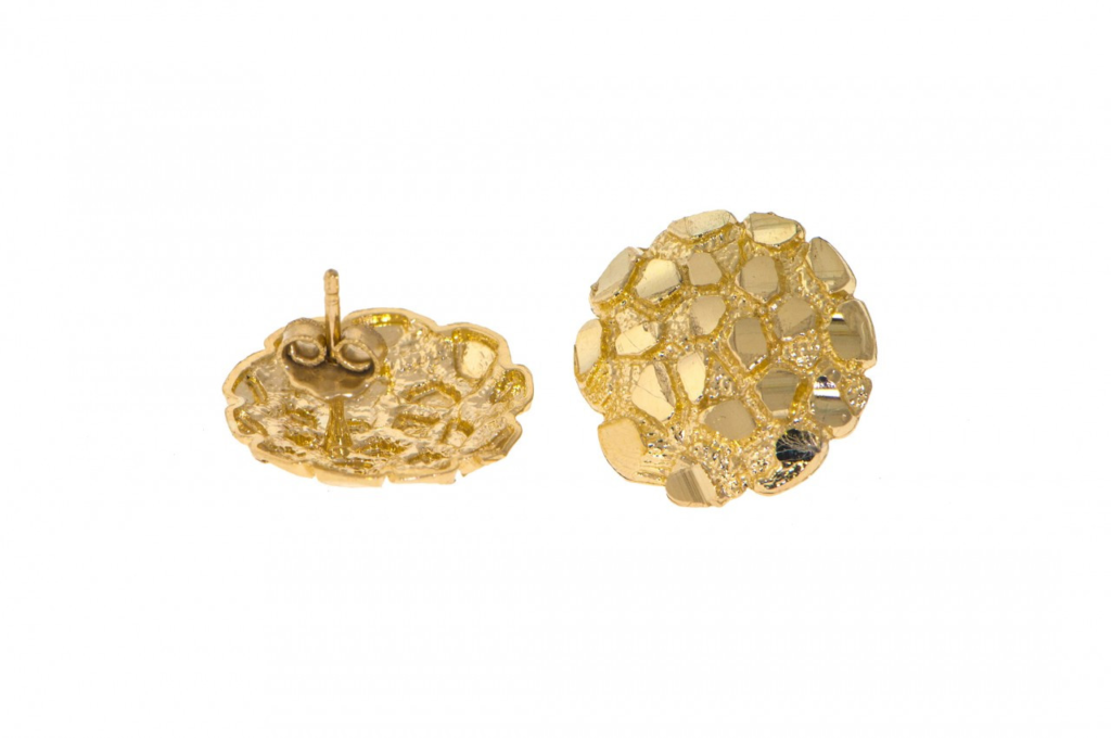 Gold Nugget Earrings